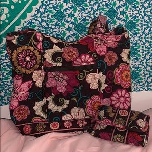 Vera Bradly Tote Bag And Wallet